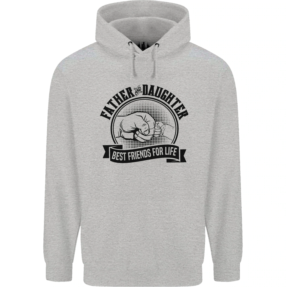 Father & Daughter Best Friends Fathers Day Mens 80% Cotton Hoodie