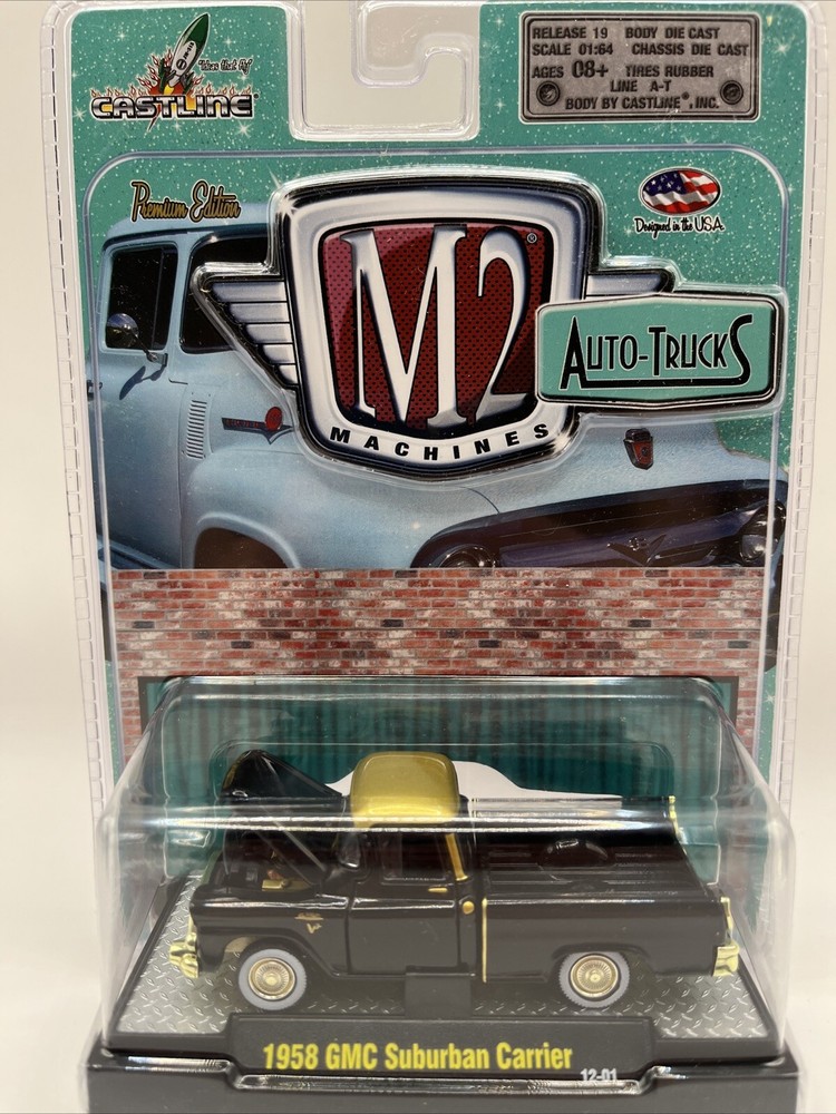 M2 Machines Premium Edition Auto-Trucks 1958 GMC Suburban Carrier 1:64 Diecast