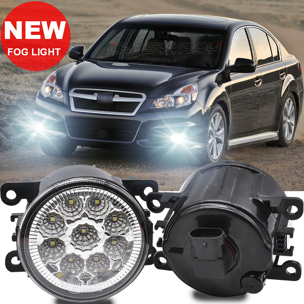 For Subaru Outback 2010 2011 2012 Fog Light Bumper Lamp Clear Lens white
