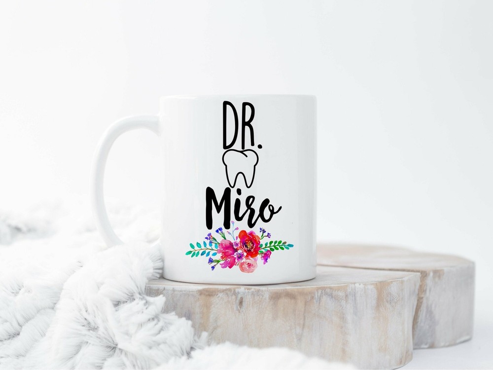 Personalized Dentist Mug Dentist Name Mugs Graduation Gift New Dental Graduate