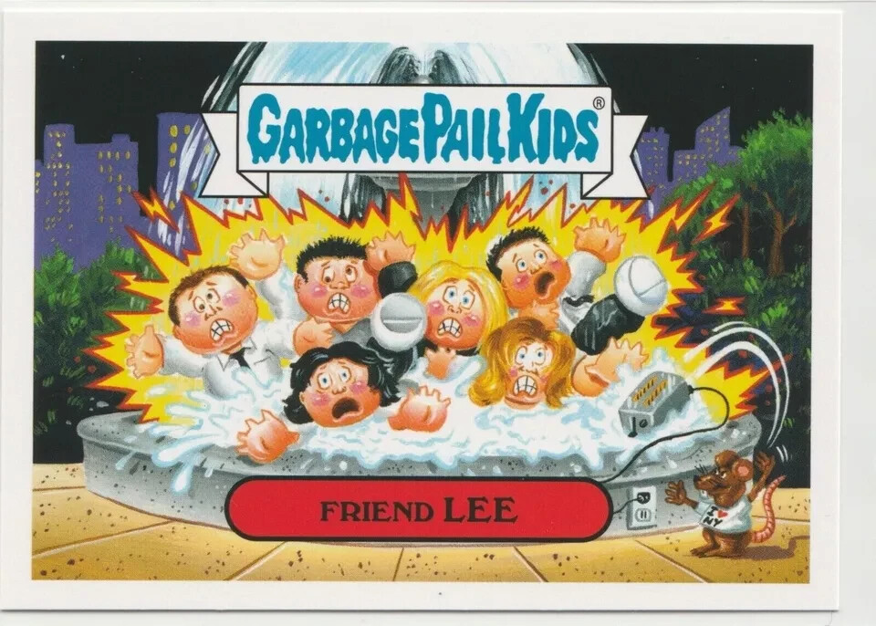 Vintage 2016 GPK Prime Slime Trashy TV Friend Lee #1a Garbage Pail Kids Card