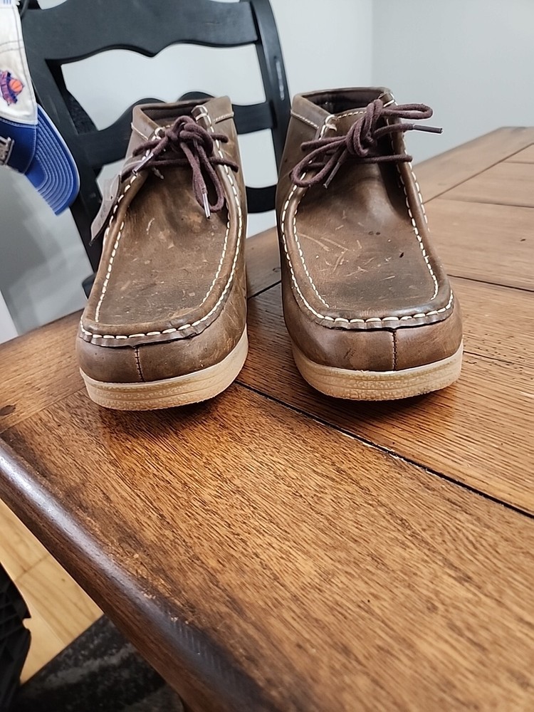 Trail Guide Brown Leather Casual CHUKKA BOOTS