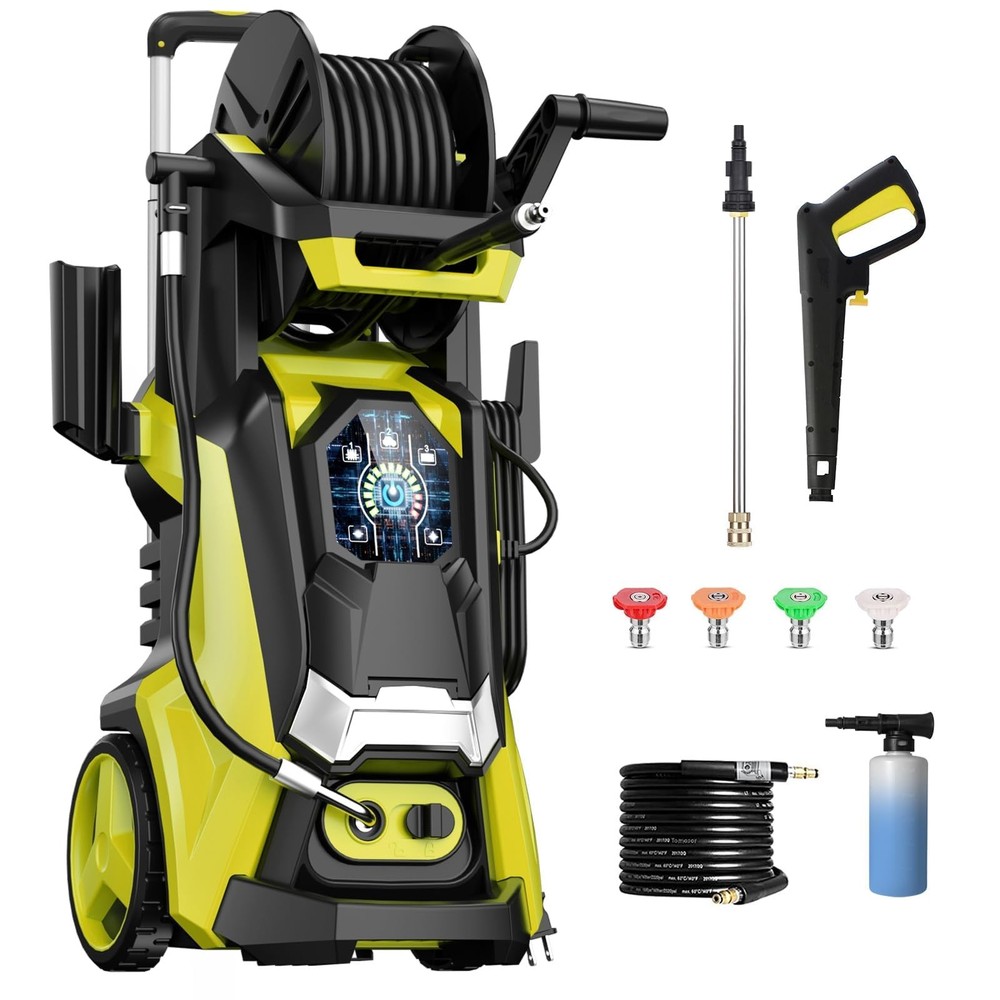 5000PSI Electric Pressure Washer with 3.6GPM Flow Adjustable Touch Screen