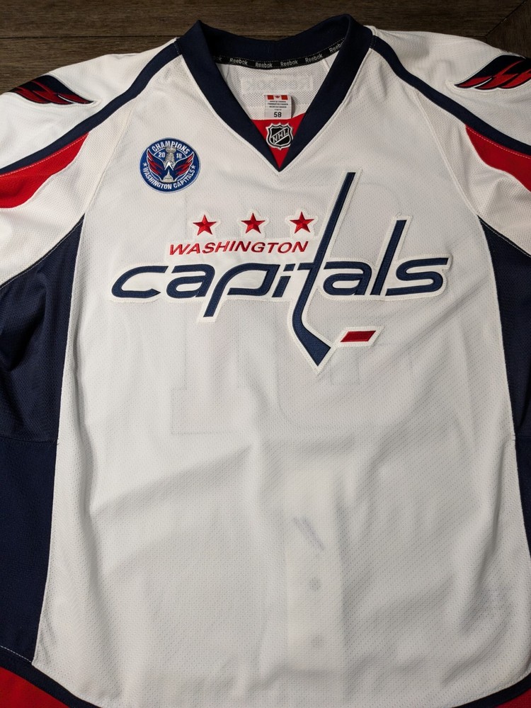 Washington Capitals White Pro Jersey W/Meigray Tag