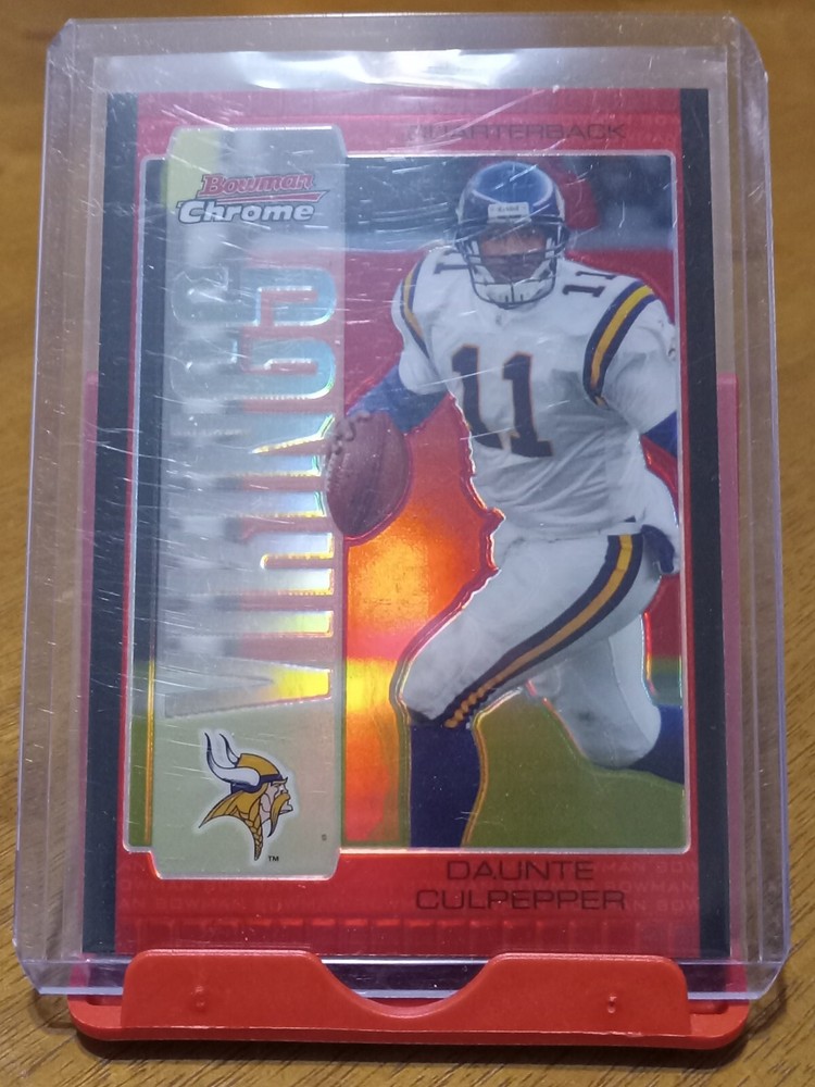 DAUNTE CULPEPPER 2005 Bowman Chrome Red Refractors Vikings Football Card-VIKINGS