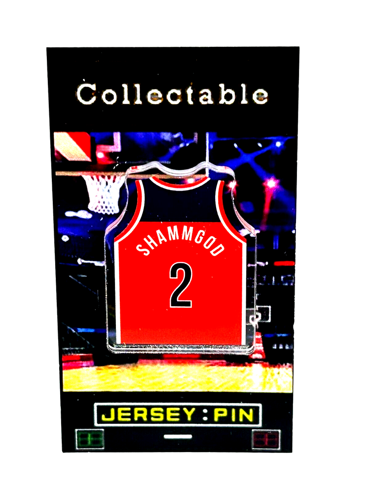 Washington Wizards God Shammgod jersey lapel pin-Collectable-FREE SHIP