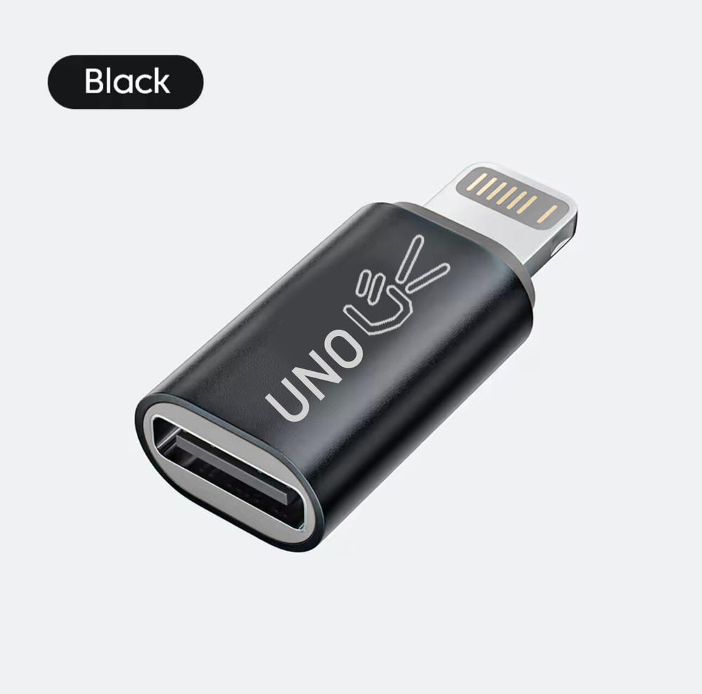 OTG Lighting iOS to USB C Male Adapter for USB-C Flash Camera No Charging