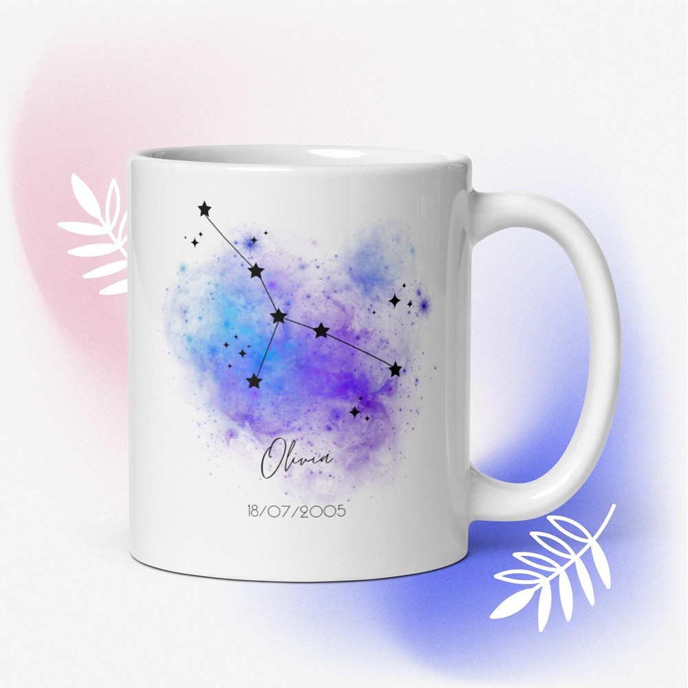 Custom Zodiac Cancer Constellation Mug – Personalized Astrology Gift