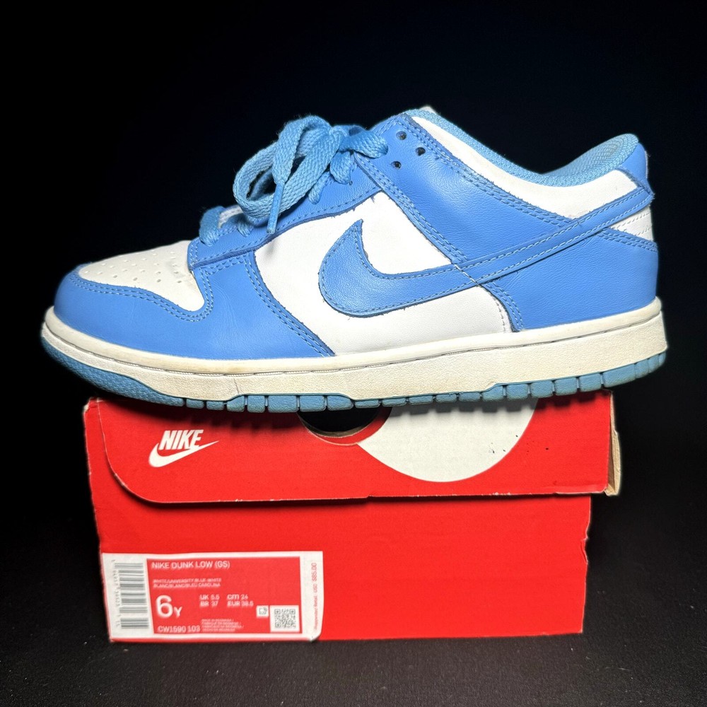 Nike Dunk Low GS University Blue Men's Shoes - Size 6 - CW1590 103