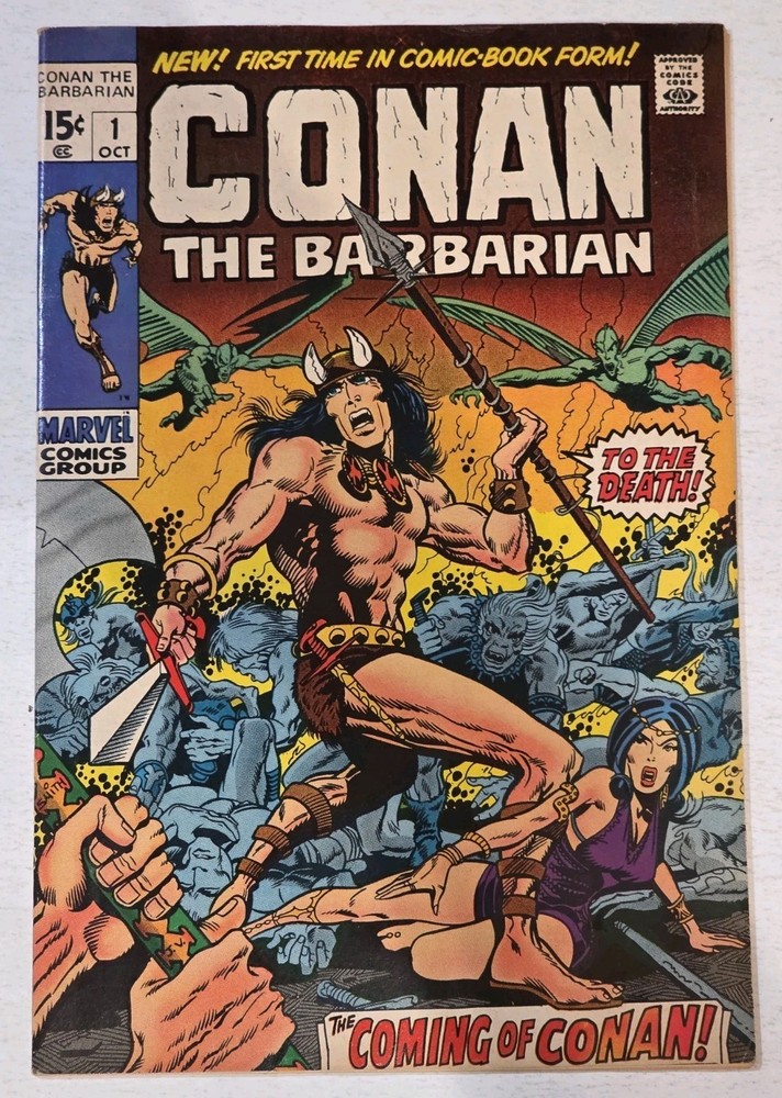 Conan the Barbarian #1 VF+ 1st App of Conan 1973 Barry Windsor-Smith, High Grade