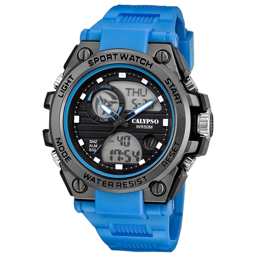 Calypso Men's AnaDigi Blue Black Watch K5854/1