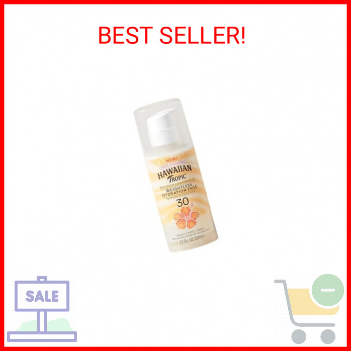 Hawaiian Tropic SPF 30 Weightless Hydrating Face Sunscreen Lotion 1.7oz