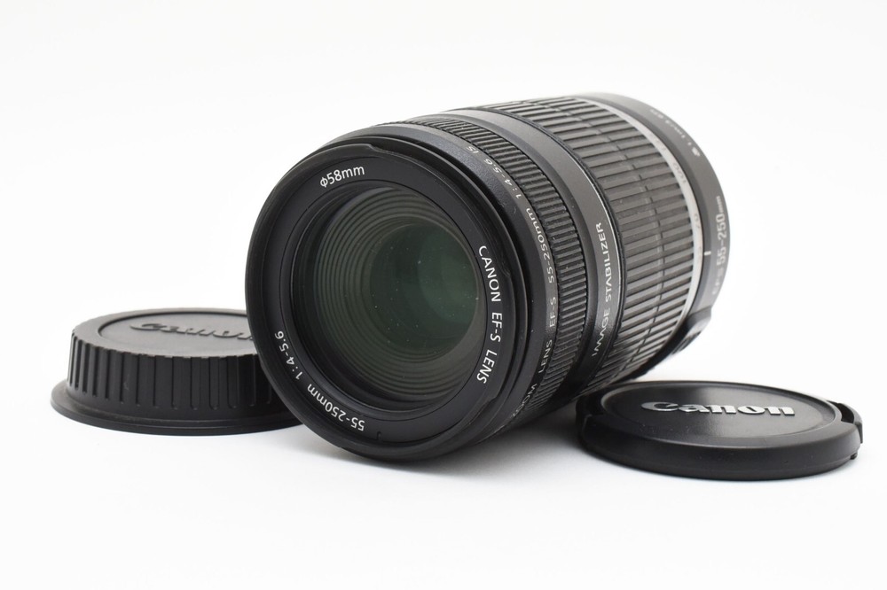 Canon EF-S 55-250mm f/4-5.6 IS Telephoto EF Mount [Exc+5] From JAPAN #2551