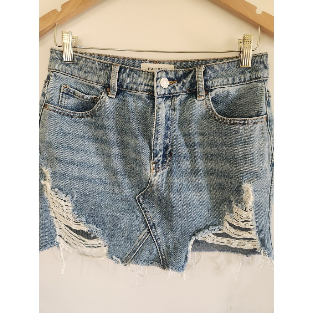PacSun Distressed Denim Mini Skirt size 26