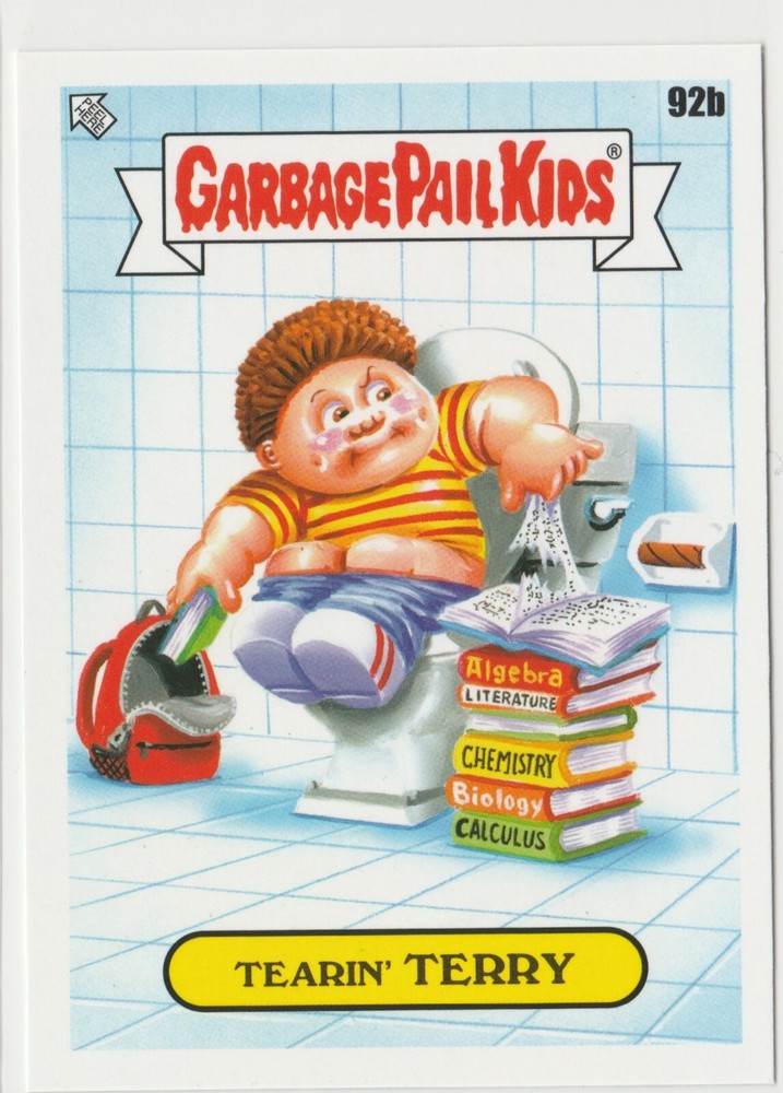 Tearin Terry 92b Garbage Pail Kids GPK 2022 Book Worms Trading Card