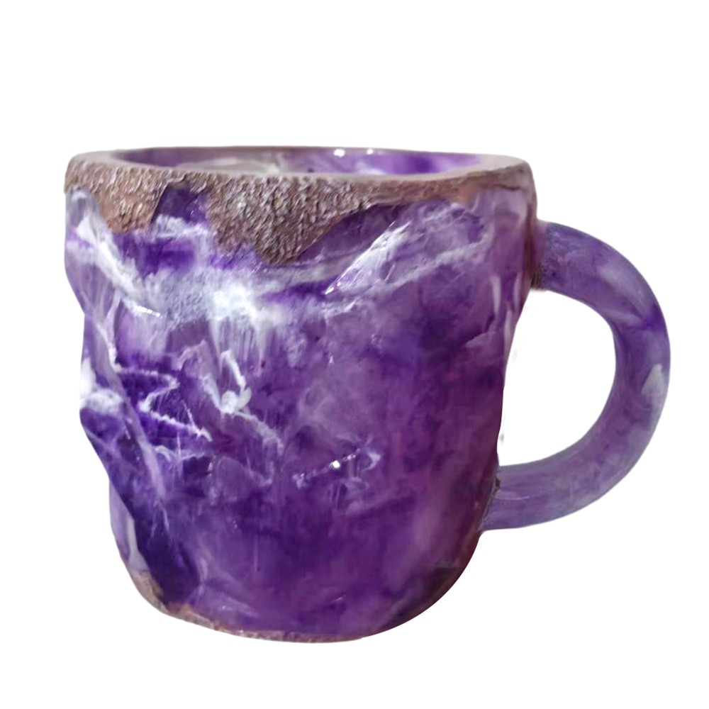 Handmade Mineral Crystal Coffee Cup Elegant Coffee Cup Translucent Coffee Cup