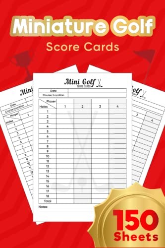 Mini Golf Scorecards for Players - Track Your Game Easily