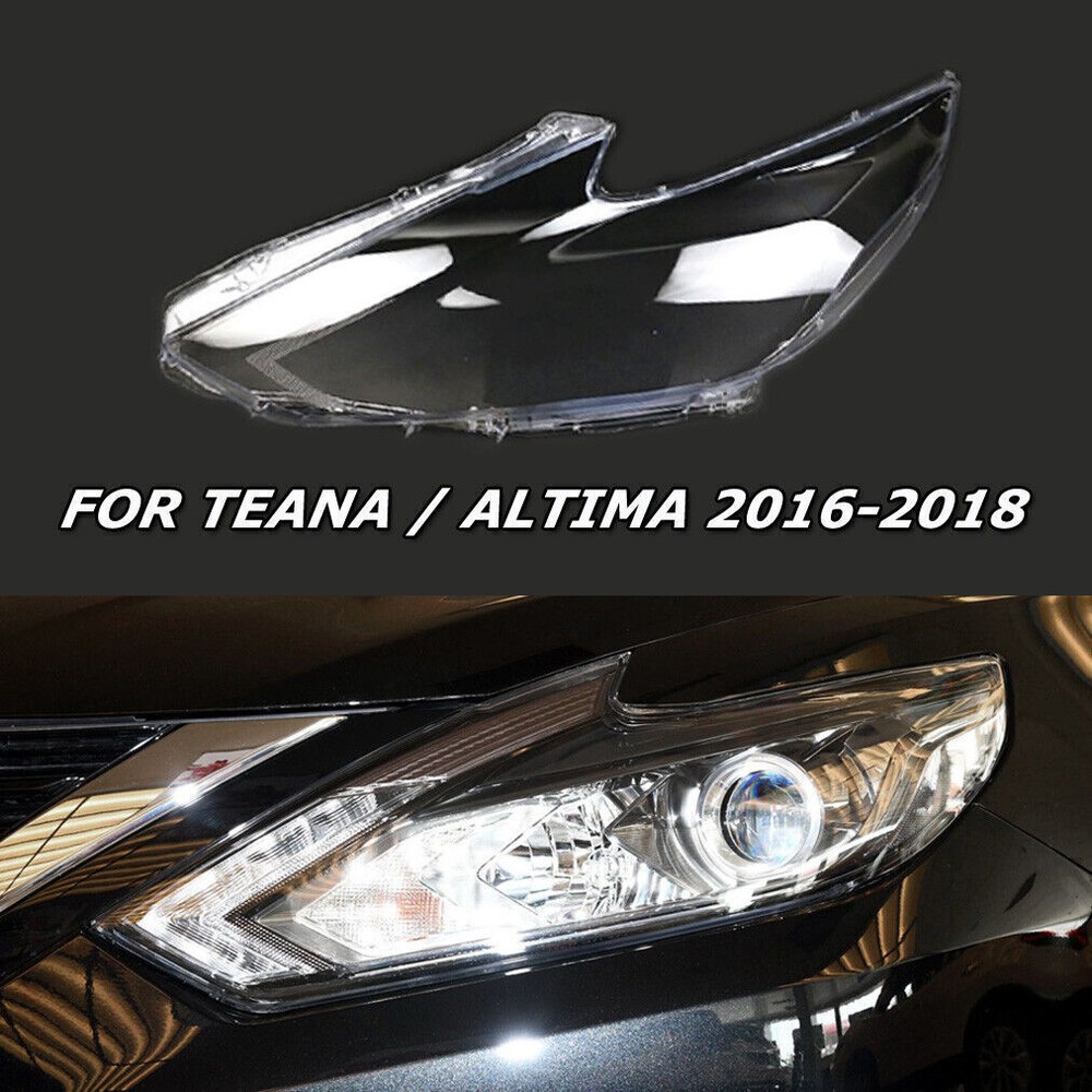For Teana 2016-2018 Left Headlight Cover Clear Auto Shell Replace HeadLamp Lens
