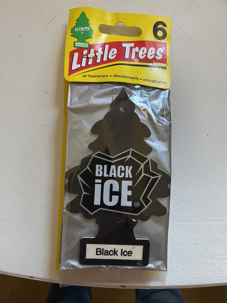 Black Ice Little Trees Air Freshener 6-Pack