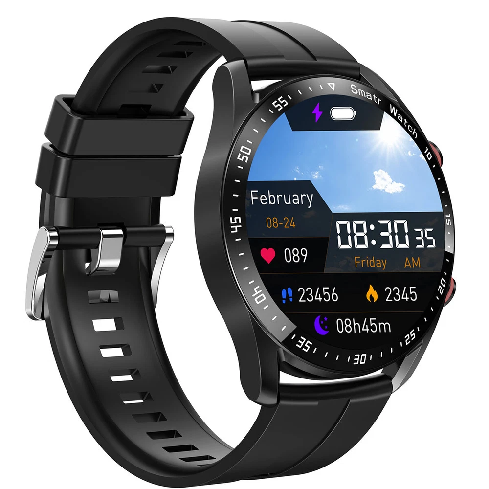 Smart Waterproof Bluetooth Watch for Men & Women Compatible with iPhone Samsung