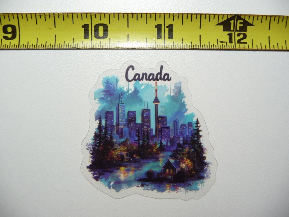 TORONTO CANADA STICKER DECAL TRAVEL VIEW SITE COLORFUL VISIT VACATION