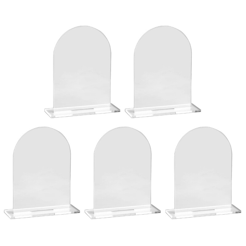 5 Set DIY Acrylic Blank Wedding Table Sign Party Dining Table Decoration