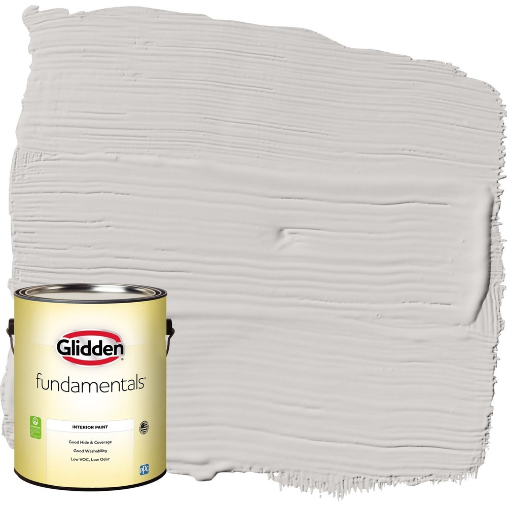 Glidden Fundamentals Interior Paint Elusion / Grey, Eggshell, 1 Gallon
