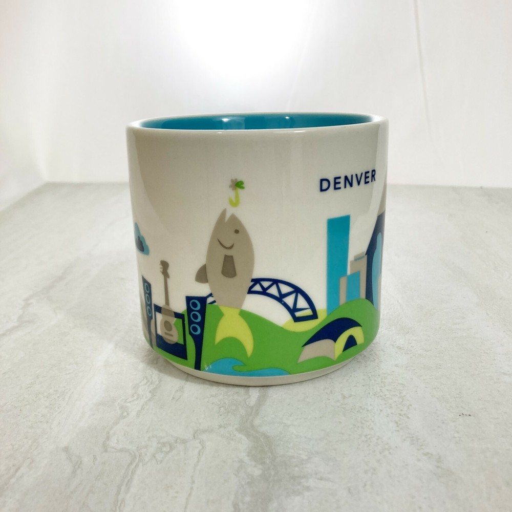 Starbucks You Are Here Denver Colorado Collectible 14 oz Coffee Mug