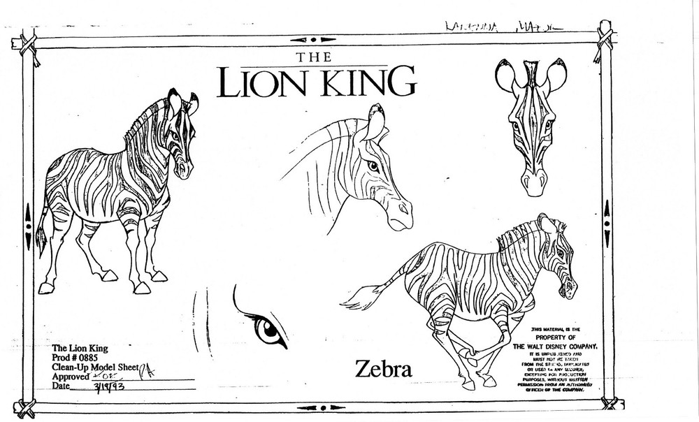 The LION KING Disney Production Model Copy used in 1998 Simba's Pride 467
