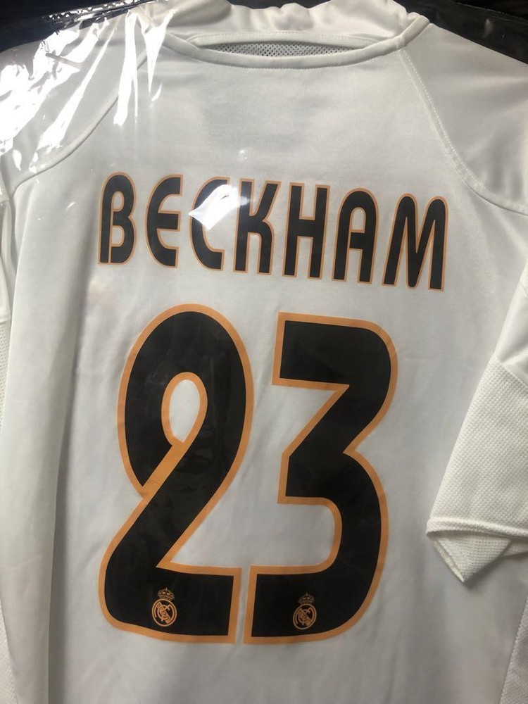 Vintage David Beckham Real Madrid 07/08 Home Jersey Size M adidas Original