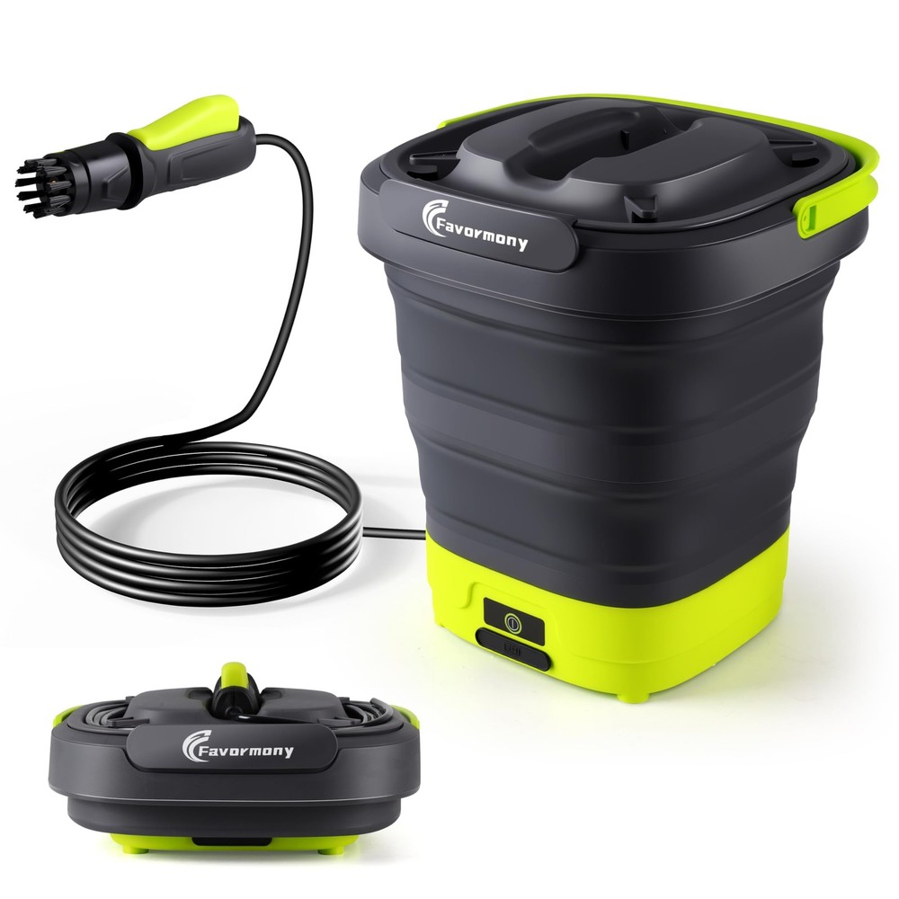Portable Pressure Washer Max 290PSI Foldable 3.2Gal Tank High Power Cleaning
