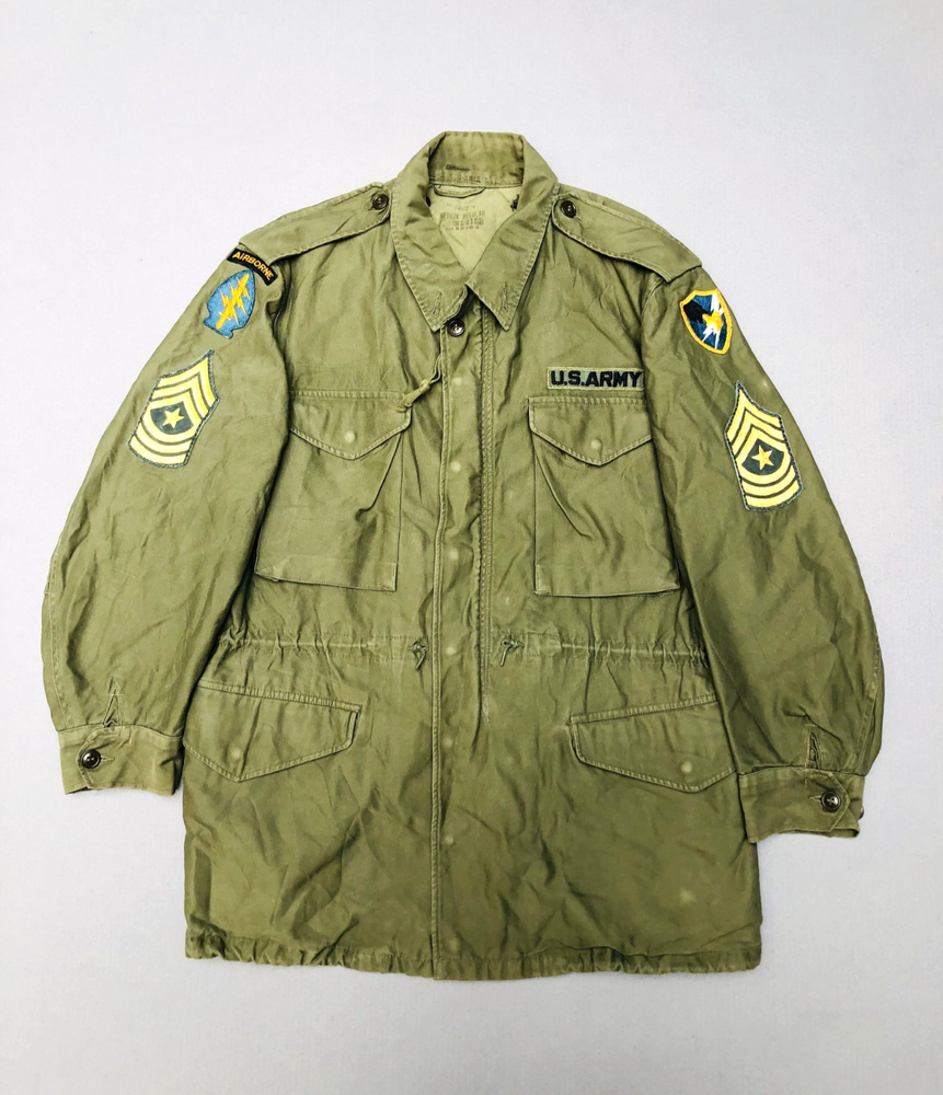 Rare 1953 US Army M-1951 Airborne Field Jacket Korean War Orig Patch Collectible