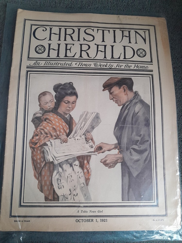 Antique Christian Herald Magazine October 1 1921 Ephemera Amazing Advertising