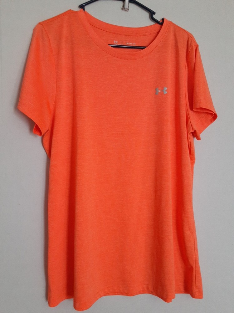 Under Armour Loose Heatgear Orange Womens Top Size Xl