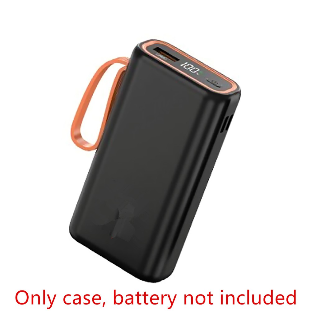 1Pc 21700 Battery Power Shell Charger Box LCD Display Power Bank DIY Welded Case