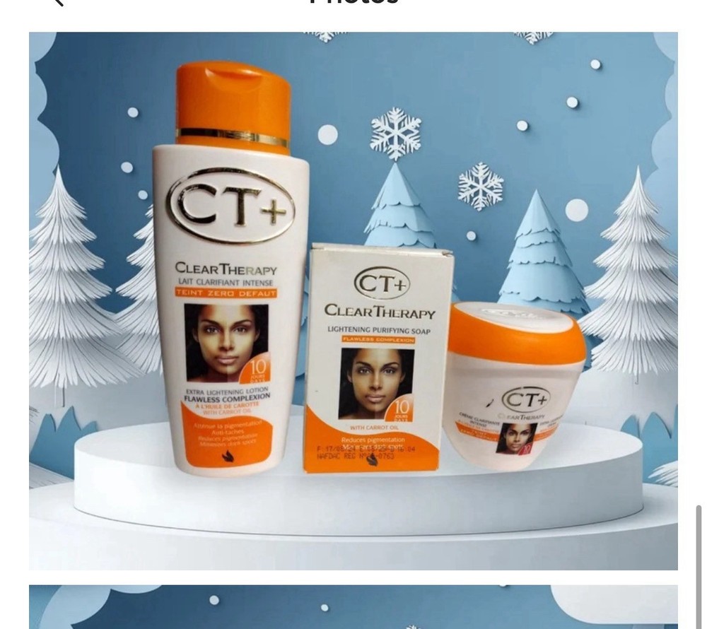 Ct Clear Therapy Extra Brightening Skin Cream Lotion & Soap Set