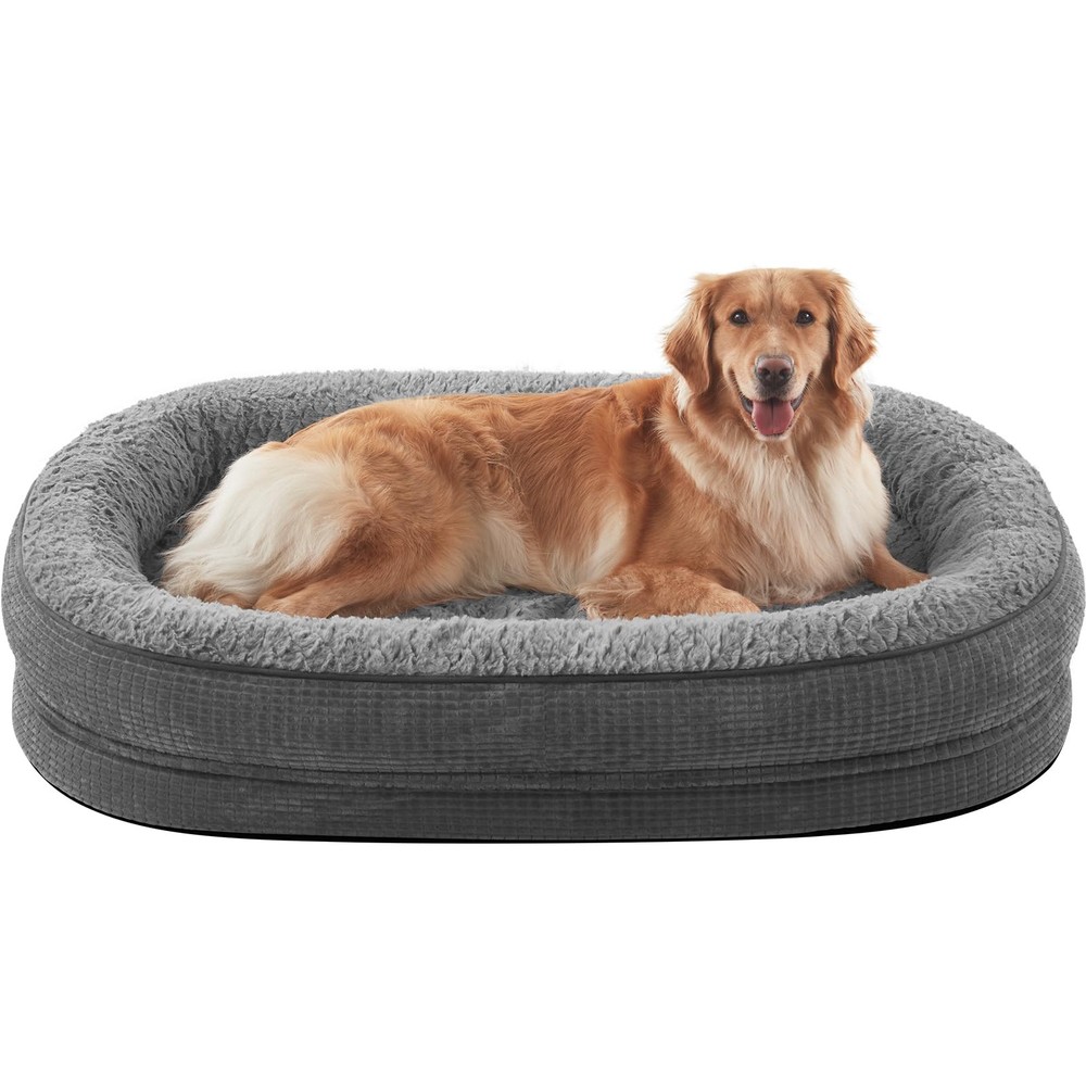 Extra-Large Orthopedic Dog Bed with Egg-Crate Memory Foam Support