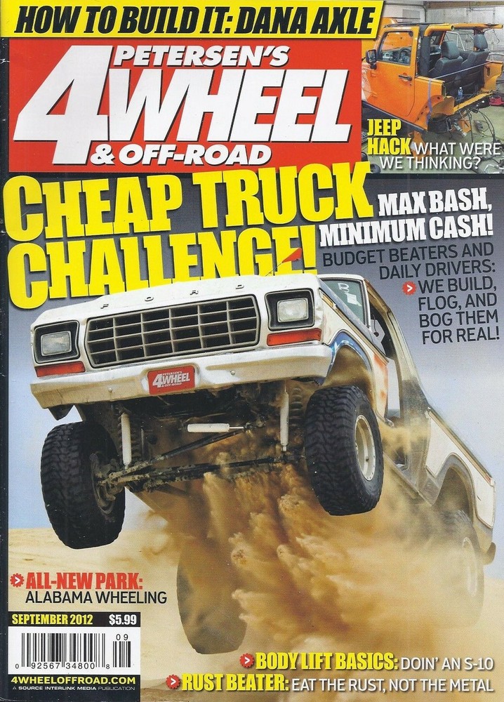 Petersens 4 Wheel Magazine Cheap Truck Challenge Dana Axle Build Body Lift Basic
