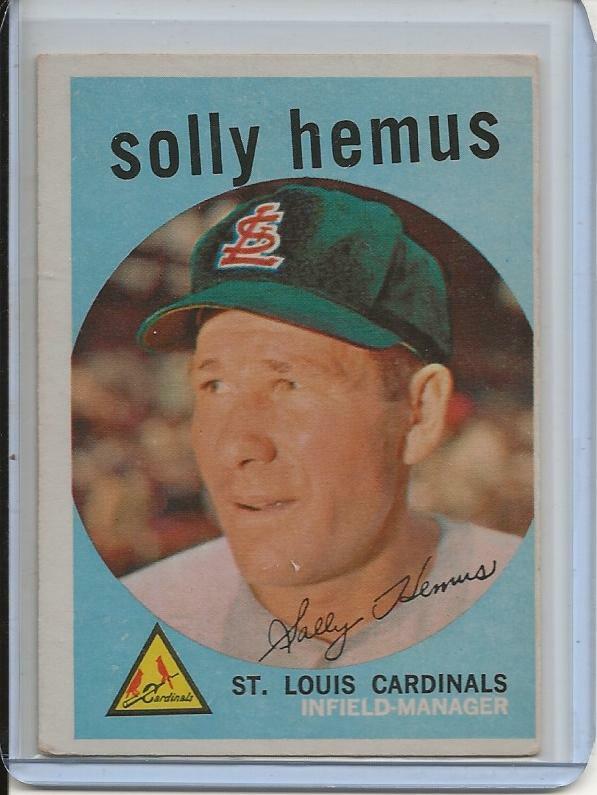 1959 Topps Solly Hemus #527 High Number Baseball Card