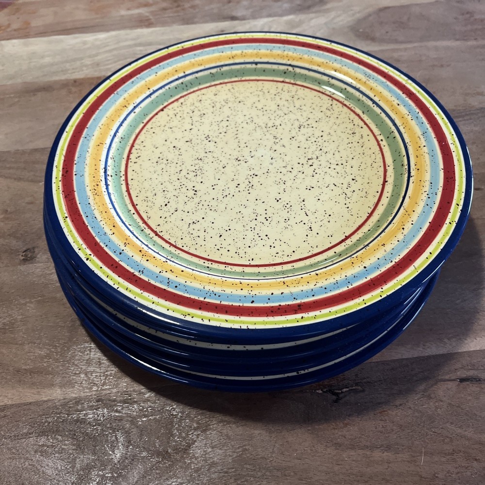 Pfaltzgraff Sedona 11.75-inch Dinner Plates Set of 5 Hand-Painted Premium Quality