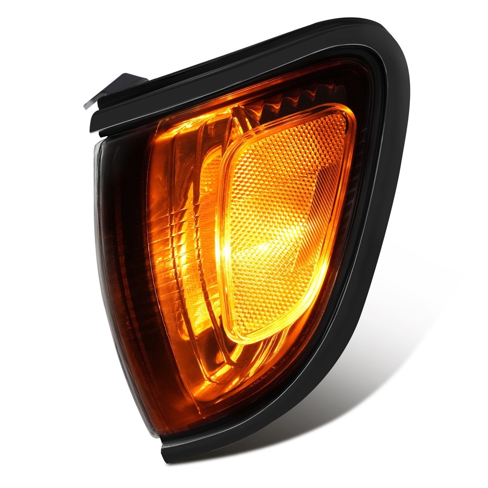 Corner Light W/Black Trim For Toyota Tacoma 2001-2004 Driver Side Yellow Chrome