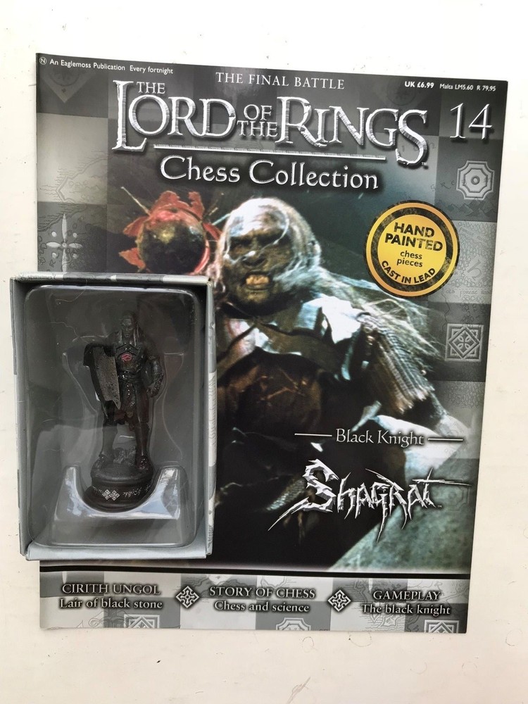 LORD OF THE RINGS CHESS COLLECTION 14 SHAGRAT EAGLEMOSS FIGURE + MAGAZINE