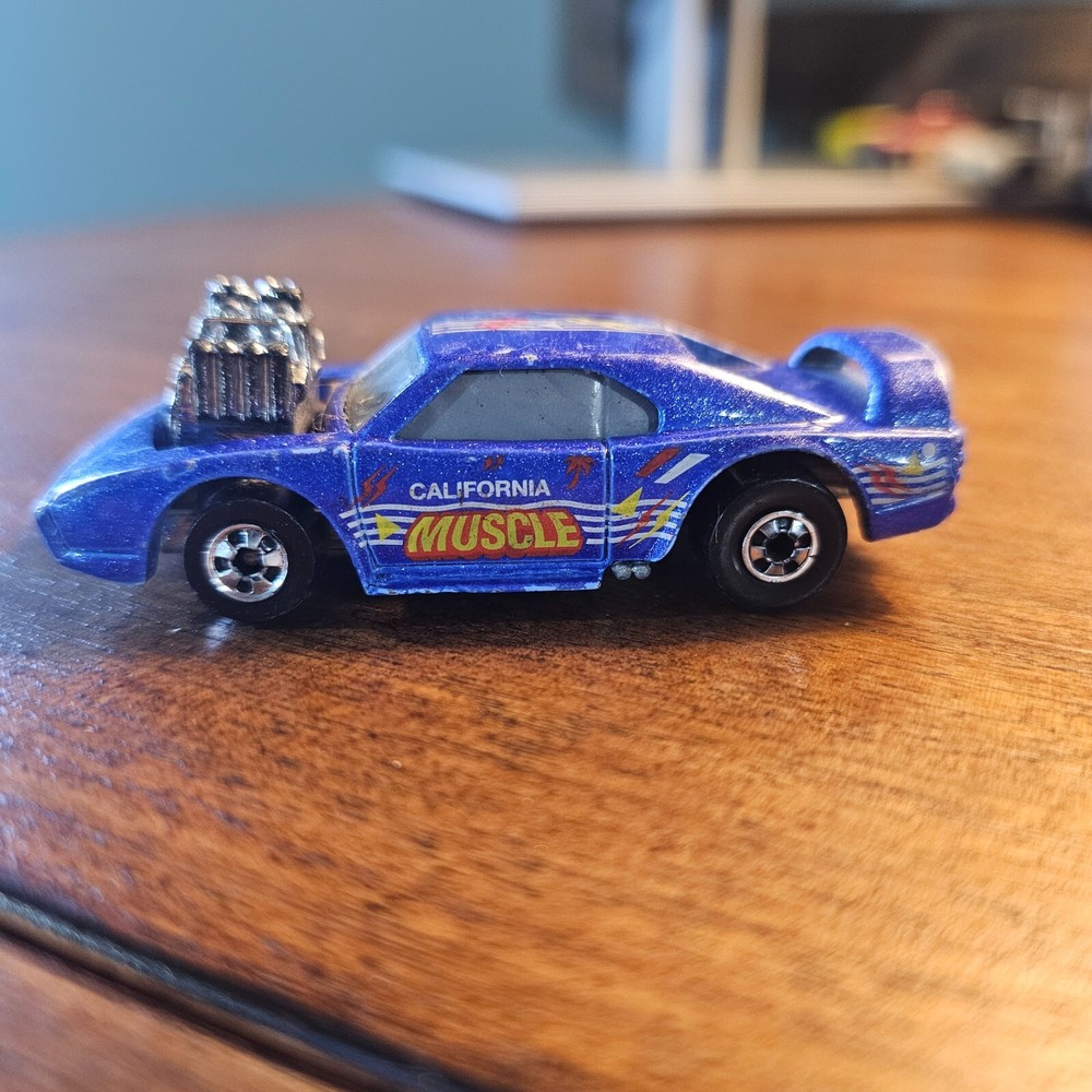 Hot Wheels California Customs Muscle Car Blue 1990 Super Fast Shipping