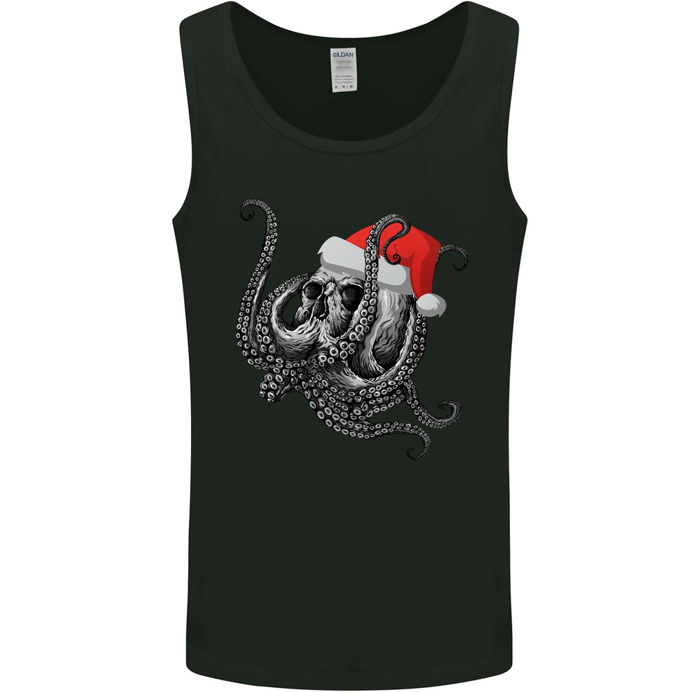 Christmas Cthulhu Skull Mens Vest Tank Top