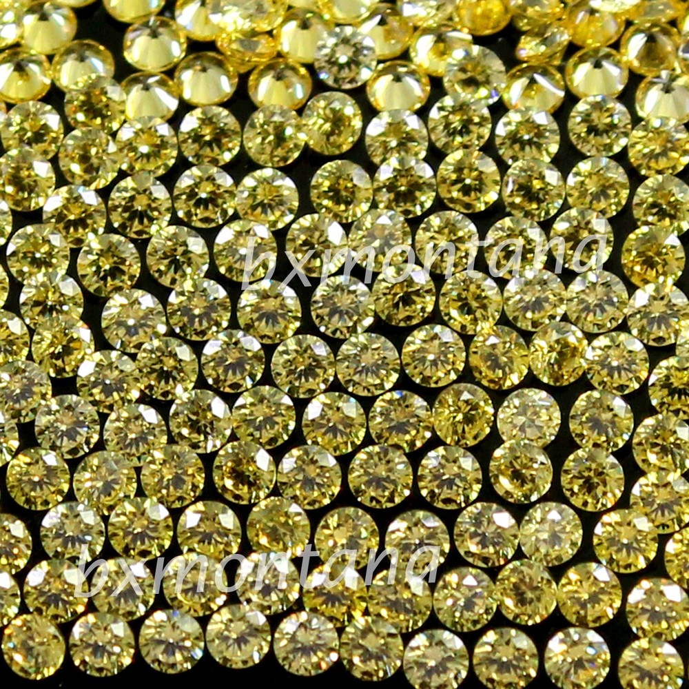 Natural Certified AAA+ Ceylon Yellow Sapphire 2.5mm Round 20 Pcs Lot