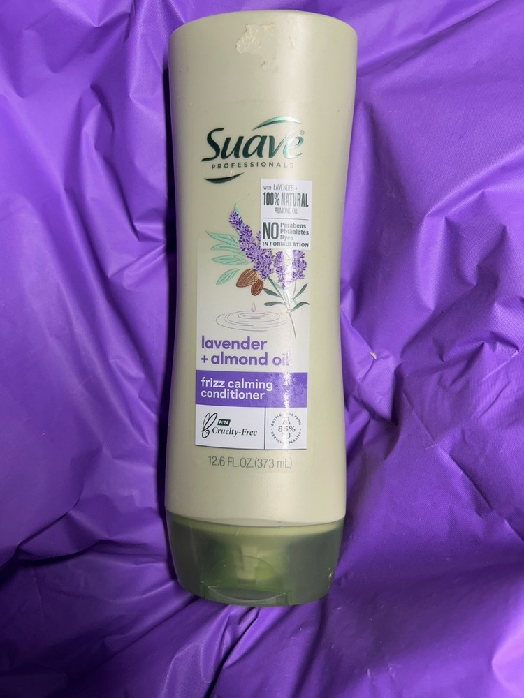 Suave Professionals Hair Conditioner Frizz Calming Lavender & Almond Oil 12.6 oz