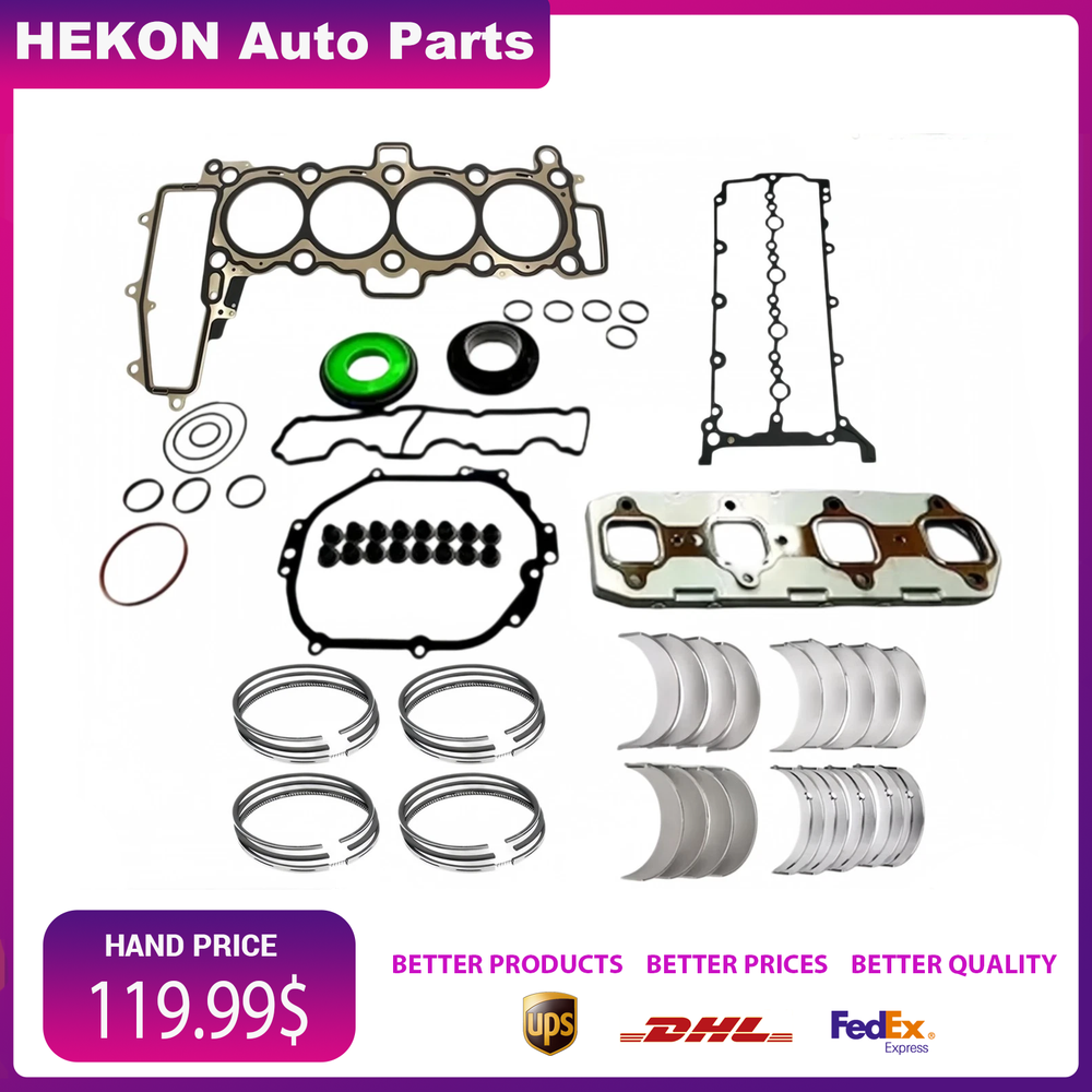 AJ200 204DTD 2.0T Head Gasket Set Piston Rings & Bearings For Land Rover Jaguar