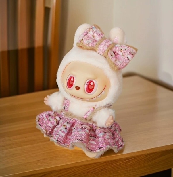 POP MART LABUBU Monsters Plush Doll Suspender Outfit Set