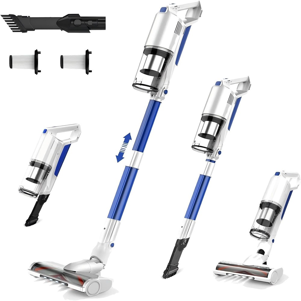 Upgraded Strong Suction Cordless Vacuum Cleaner with Brushless Motor Stick Design