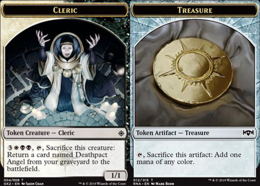 MTG RNA Guild Kit Cleric Token 004 and Treasure Token 012 NM-Mint English  